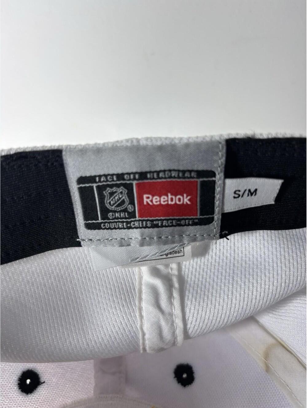 Reebok Face Off Boston Bruins NHL Adjustable Cap Hat White Size S/M - Picture 6 of 6